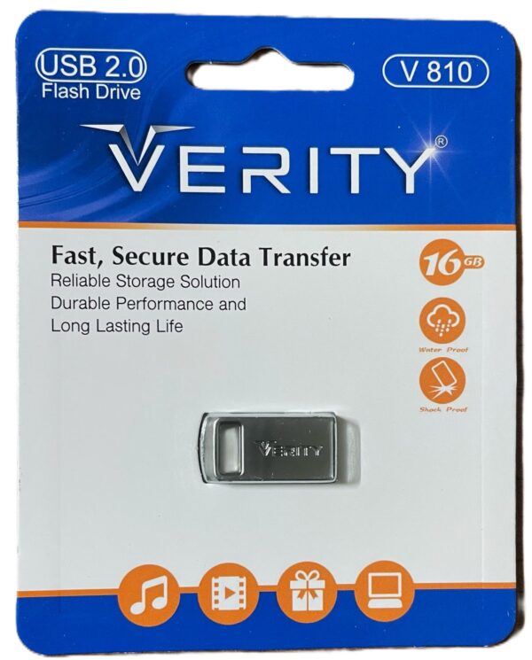 فلش 16 گیگ برند وریتی (VERITY) مدل V 810 گارانتی دار