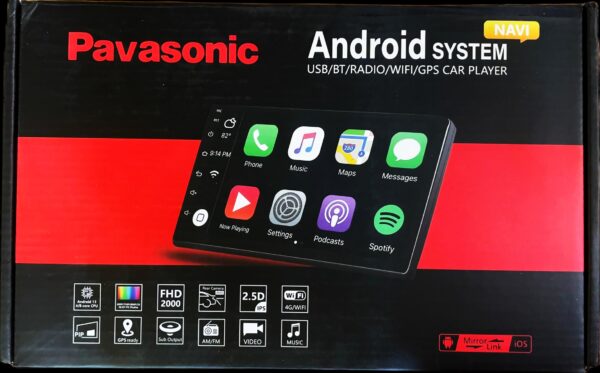 مانیتور 9 اینچ اندروید برند پاواسونیک (Pavasonic) مدل 9229 (2-32 GB) گارانتی یک سال تعویض