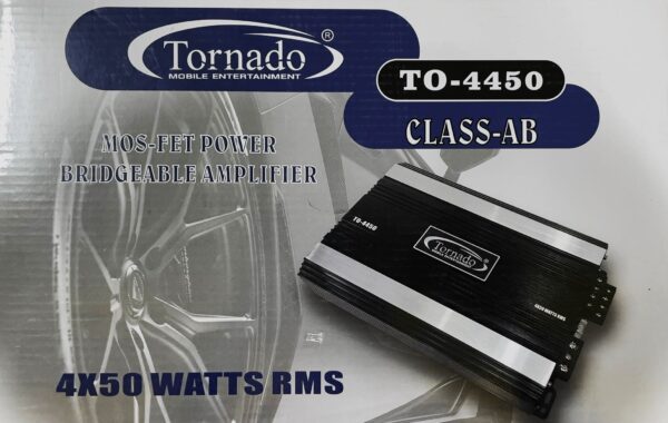 امپلی فایر 4 کانال برند تورنادو (Tornado) مدل TO-4450 گارانتی یک ساله