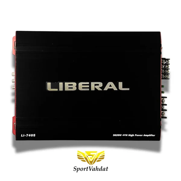 آمپلی فایر خودرو LIBERAL مدل Li-7405 | تقویت‌کننده ۴ کاناله با صدای قدرتمند